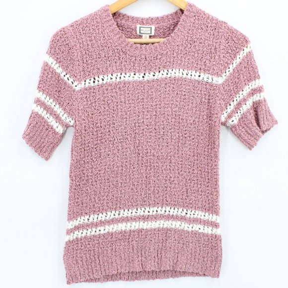 Mo:vint by Anthropologie Knit Shirt Womens Multicolor 3/4 Sleeve Small S NWT - Picture 1 of 9